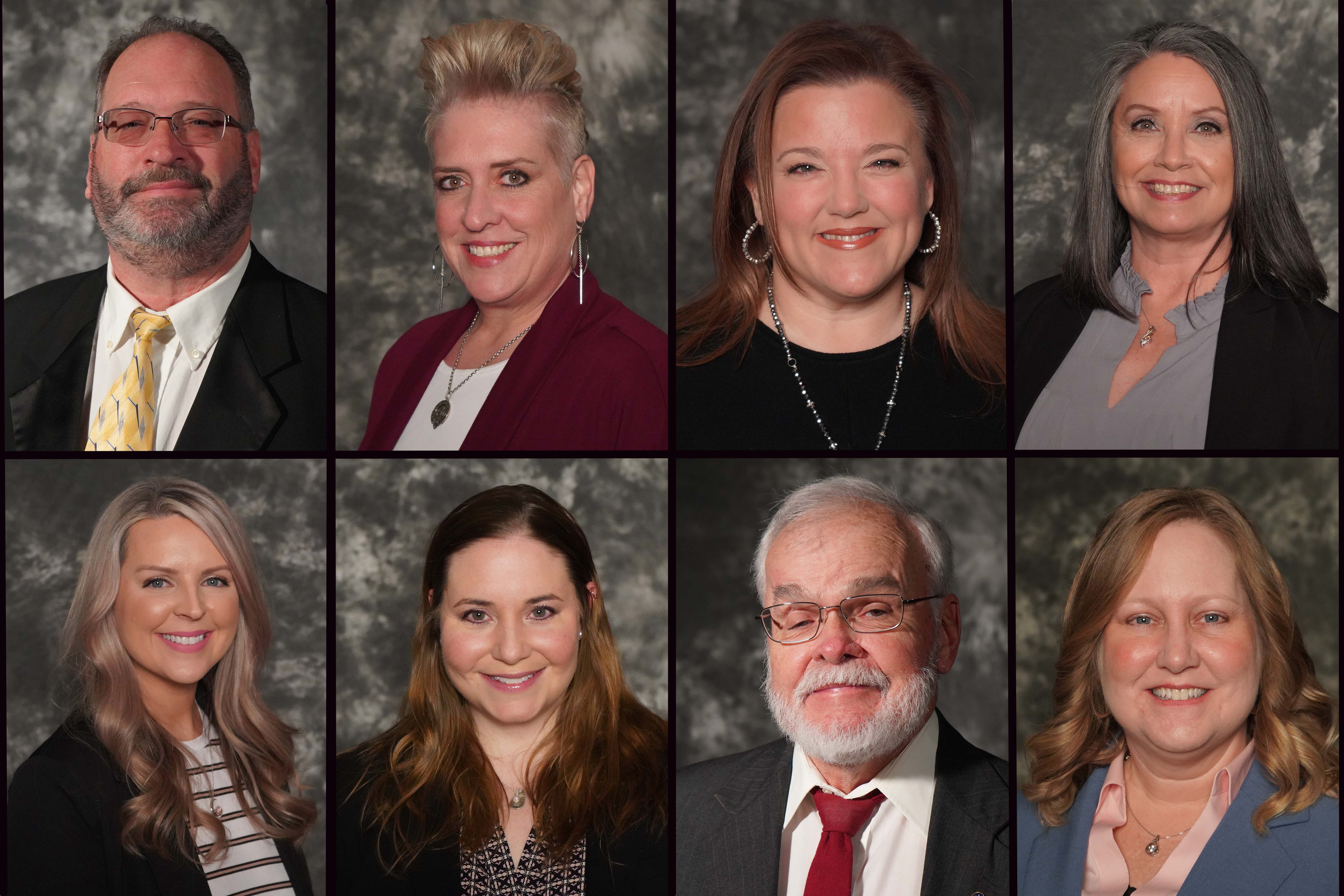 (From left to right, top to bottom) Robert Browder, program director and instructor of Commercial Truck Driving; Jennifer Carter, instructor of Psychology; Jennifer Dixon, assistant dean and instructor of Early Childhood Education; Julia Hopkins, instructor of Computer Information Systems Technology; Deanna Hulsey, instructor of Cosmetology; Kimberly Temple, clinical coordinator and instructor of Respiratory Care; Dwight Watt, instructor of Computer Information Systems Technology; and Deseri Wooten, coordinator and instructor of Nursing Simulation Lab, have been nominated for GNTC’s 2024 Rick Perkins Award.