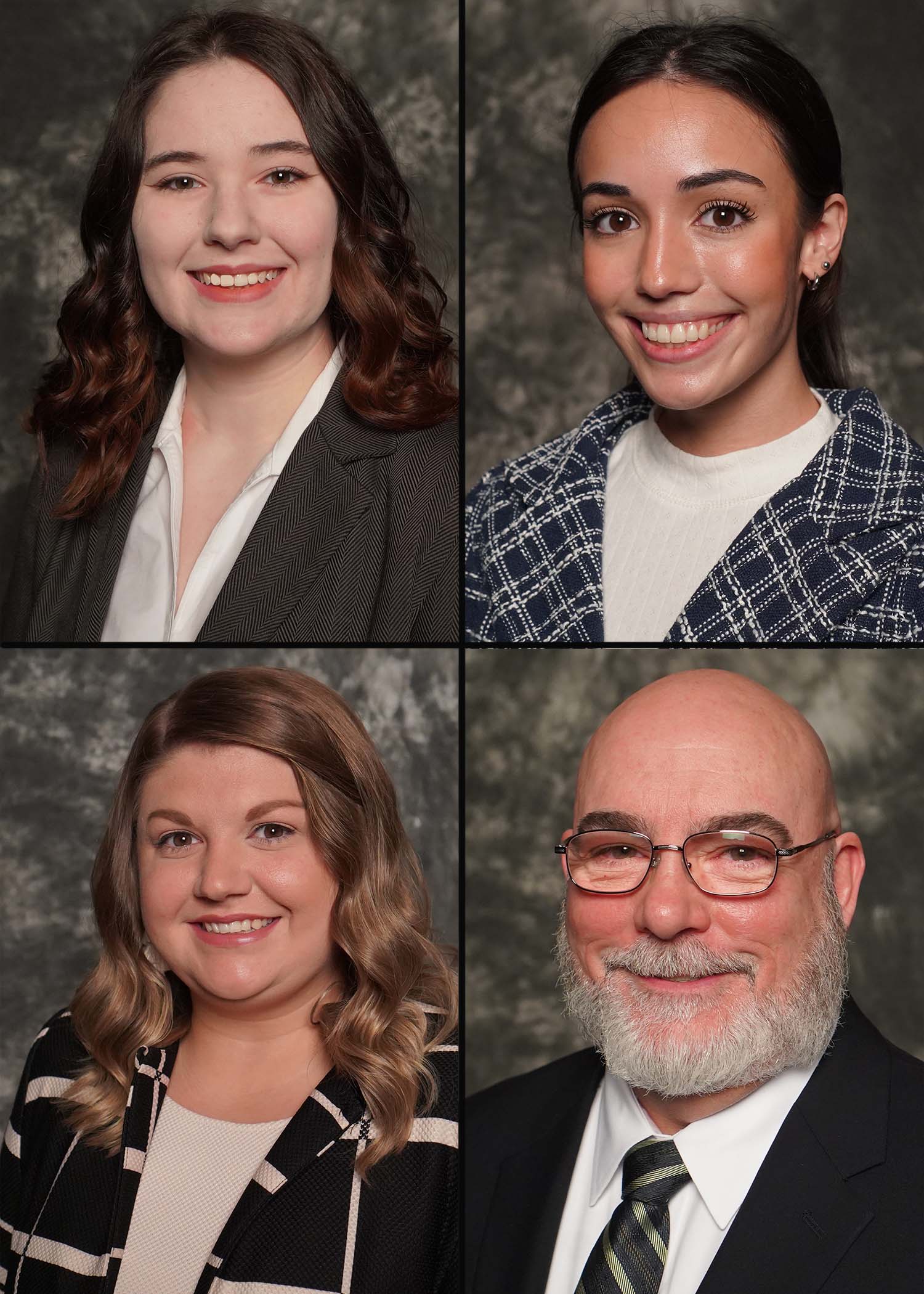 The four GNTC students selected as semi-finalists for the GOAL award are (top row, left to right) Allison Adams and Jadison Holbert (bottom row, left to right) Ashley Norton and William Robert Rutledge.