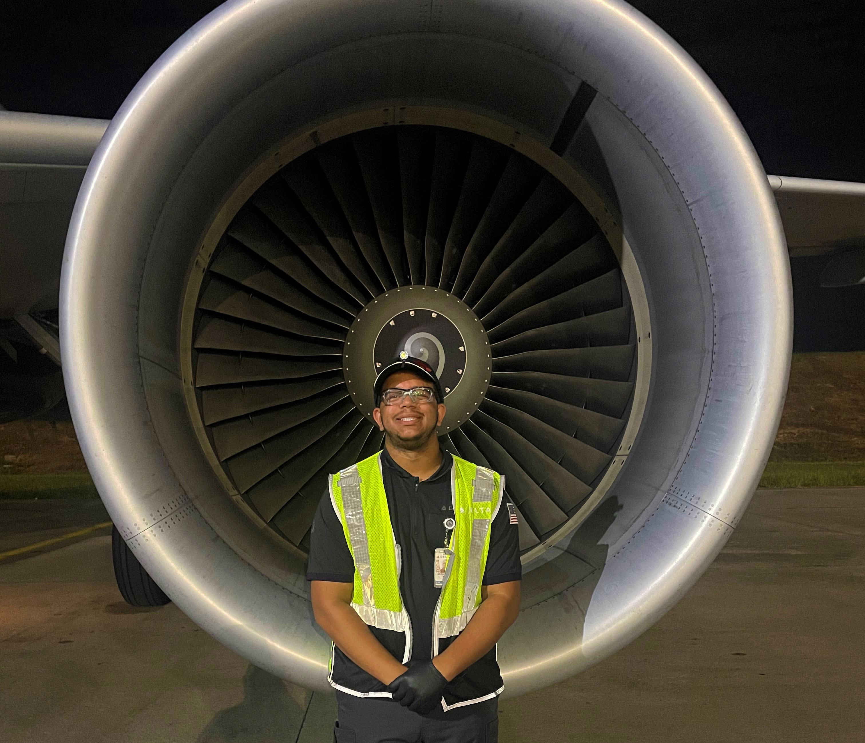 Christopher Poole is an aviation maintenance technician at Delta Air Lines in Atlanta.